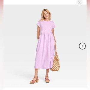 Women's Short Sleeve Babydoll T-Shirt Dress - Universal Thread